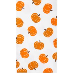 100Pcs Pumpkin Guest Napkins Fall Decor Pumpkins Paper Napkin Thanksgiving Disposable Bathroom Hand Towels for Autumn Harvest Friendsgiving Seasonal Table Decor Party Supplies