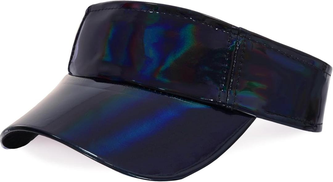 Marrywindix 1 Piece of Sport Wear Athletic Visor Sun Sports Visor Hat Laser Visor Adjustable Cap for Women and Men (One Size)