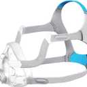 Improved Replacement Cushion Set (M) for Airfit F20 with Headgear & Frame, Comfortable Fit & Reliable Seal (No Elbow), ItAll Supplies Accessories for CPAP Users (Medium Mask)