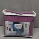 CONRUSER Recliner Chair Covers, 4-Piece Velvet Stretch Recliner Slipcover Single Seat Couch Cover Soft Furniture Protector with Pocket (Purple)