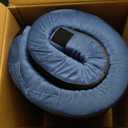 CYMULA Memory Foam Camping Mattress Pad, CertiPUR-US Sleeping Mat, Portable Roll Up Mattress for Adults, Camping Bed Pads for Sleepover, Car Bed with Travel Bag (Single-75x30x3", Blue)