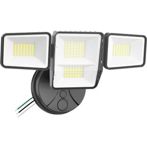 70W 7000LM LED Flood Lights Outdoor, Switch Controlled Security Lights with 4 Heads, Adjustable Heads, 6500K Daylight IP65 Waterproof Outside Wall Light for Backyard, Yard, Garage, Patio