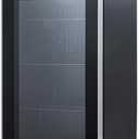 BLACK+DECKER 2.4 Cu. Ft. Beverage Cooler, Beverage Fridge with Double Pane Glass Door, Drink Fridge and Beverage Refrigerator with 76-Can Capacity for Home Bar, Home Office and More