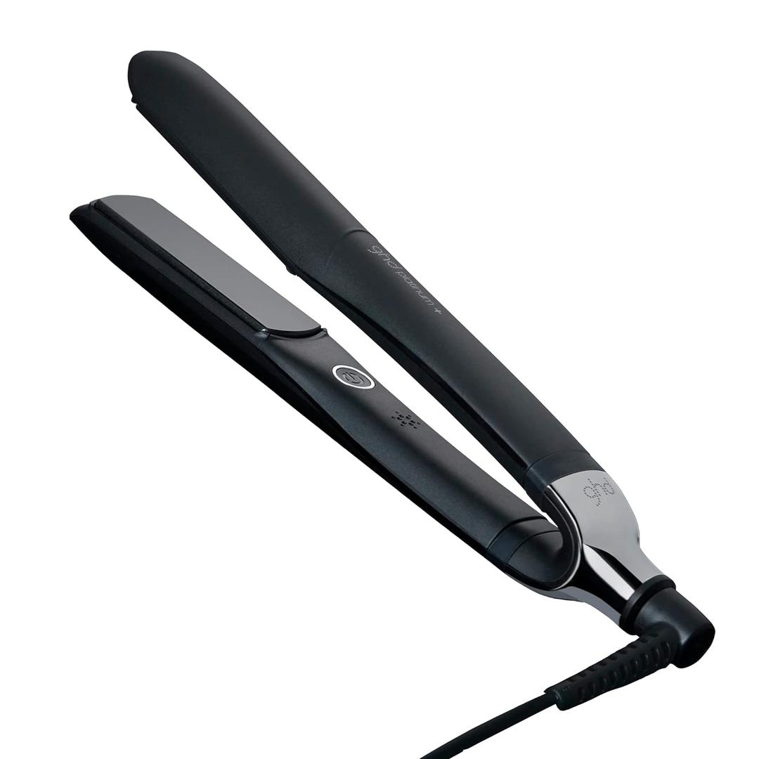 ghd Platinum+ Styler Flat Iron Hair Straightener, Black | Heats up to optimal 365°F styling temperature, Ultra-zone predictive tech, Adapts heat to hair thickness, All hair types, Black