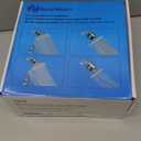 NearMoon Filtered Shower Head, High Pressure 8Square, 5 settings Handheld Rain Shower Filter Combo with Self-adhesive Holder/1.5M Hose -1 Replaceable Filter Cartridge (Chrome Finish)