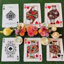 12 Pcs Wonderland Tea Party Decoration Poker Casino Placemats Party Game Table Non Slip Cup Mats for Dining Kitchen Birthday Baby Shower Decor Supplies