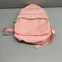 Cunno 1 Piece Nylon Backpack Kids School Backpack for Toddler Girls Boys Plain Waterproof Preppy Bookbags Travel for Student (Pink)