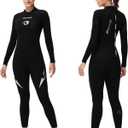 Owntop Wetsuit 5mm Neoprene Diving Suit for Mens Womens - Thicken Full Wet Suit, Back Zip Long Sleeve UPF50+ Keep Warm Swimwear for Scuba Surfing Swimming Diving Snorkeling Water Sports (Large)
