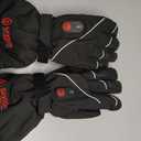 SAVIOR HEAT Heated Gloves for Men Women, Rechargeable Electric Heated Leather Skiing and Snowboarding Gloves L