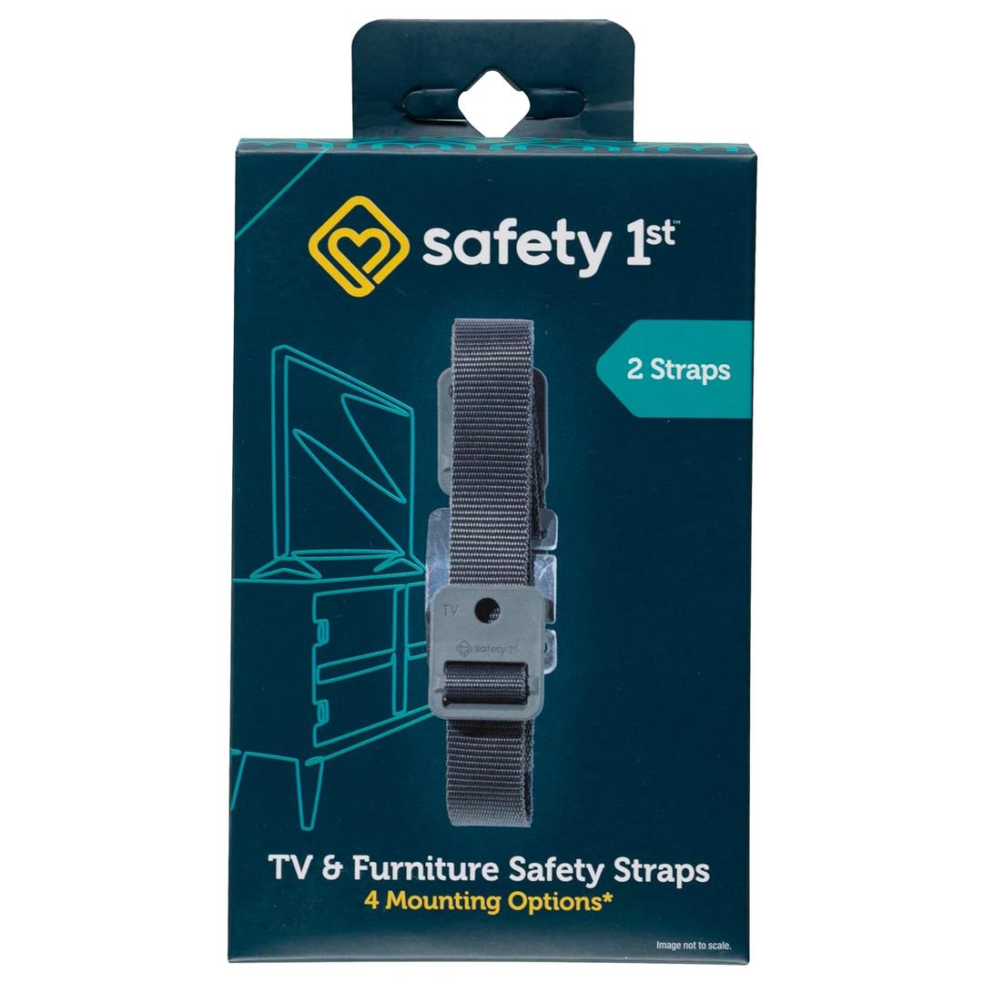 Safety 1st TV & Furniture Safety Straps, Black, Multi, 2 Straps(Pack of 1)
