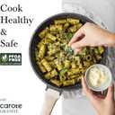 CAROTE Non Stick Frying Pan Skillet,12" Nonstick Fry Pan with Glass Lid, Egg Pan Omelet Pans, Granite Cookware Chef's Pan, PFOA Free (Classic Granite, 12-Inch)