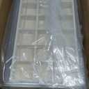 Frebeauty Acrylic Jewelry Organizer Earring Organizer Box with 5 Drawers Earring Holder Organizer with Velvet Trays Clear Jewelry Box for Women Earring Display for Rings Studs(Beige)