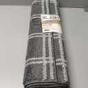 GA Pure Plaid 24×60" Runner&Cinder/Silver