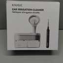 Ear Wax Removal Tool Camera - FSA/HSA Eligible Ear Irrigation Flushing System & Ear Cleaner with Camera 1080 HD, Ear Flushing Kit for Adults with One-Piece Waste Tank, Earwax Removal Kit White XL