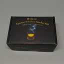 Electric Whiskey Smoker Kit Upgraded, Rechargeable Cocktail Smoker Kit with 4 Light Modes & 6 Wood Chips, Old Fashioned Whiskey Accessories, Bourbon Gifts for Men, Dad, Husband, No Butane