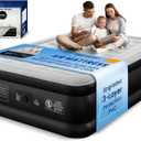 Queen Air Mattress with Built-in Pump, Heavy-Duty 800 lbs Support, 48-Hour Leak-Tested, Upgraded 3-Layer Protection PVC, 3 Min Fast Inflation, Portable Air Bed for Home, Guest & Camping