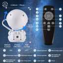 7 x Astronaut Star Projector, Star Projector Galaxy Light for Kids8 Modes Remote and 270 Adjustable Led Lights for Bedroom, Girls Room Decoration, Home Theater, Ceiling, Timer (White Guitar)