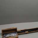 Ivilon Drapery Window Curtain Rod - End Cap Style Design 1 Inch Pole. 28 to 48 Inch Color Black