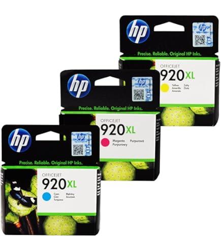 HP 920XL 3-pack High Yield Cyan/Magenta/Yellow Original Ink Cartridges - Ink Cartridges