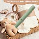 3 x Portable Baby Diaper Changing Mat,Soft Faux Leather, Wipeable & Easy to Clean,for Home or Travel, Waterproof, with Storage Strap,Easily Put into Diaper Bag,30 x 17 in (Sage Green)