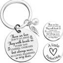 2 x Mothers Day Fathers Day Gift For Daughter Son Sympathy Memory Gifts For Loss Loved Ones Inspirational Gifts (Silver)