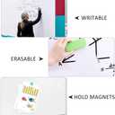 ZHIDIAN Magnetic Whiteboard Contact Paper for Wall 60 x 36 inches, Magnetic Dry Erase White Board Sticker with Non-Adhesive Backing for Office Home School