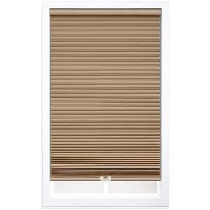 DEZ FURNISHINGS Cordless 1.5" Blackout Cellular Shade, 27"W x 48"H, Latte