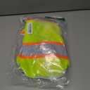JKSafety 10 Pockets Class 2 Hi-Vis Zipper Front Yellow Safety Vest | Cushioned Collar | High Reflective Tapes with Extended Neon Orange Strips | Meets ANSI/ISEA Standards (X-Large, 89-Yellow)