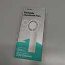 Aecooly Portable Handheld Turbo Fan [24H Max Cooling Time], 5 Speeds USB Rechargeable Mini Personal Battery Operated Small Pocket Cooling Fan GIfts for Women, Travel, Home, Office, Beach, Lash -Beige