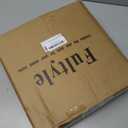 Round Side Table, Small Drink Table for Small Spaces, Modern Accent End Table Nightstand with Solid Wood Leg for Living Room, Bedroom, Corners, and Office (White)