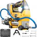 DIYtoolifz Cordless Grease Gun Compatible with DeWalt 20V Battery, 12000PSI High Pressure, 3-Speed&Brushless Motor, 9oz/min Max Flow, 2-in-1 for Cartridge/Bulk Grease, 39.4Hose&4 Couplers(Tool Only)