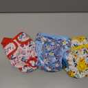 Female Dog Diapers 3 Pack Washable Dog Diapers Female Dog Diaper that Stay on Dog Diaper Female with Suspenders Reusable Doggie Diapers for Heat, Incontinence and Puppy Training (Small)