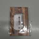 Vintage Board Rustic Brown Wood Texture Decorative Outlet Covers 1 Gang Single Rocker Light Switch Cover Plate Wall Plates GFCI Faceplate for Farmhouse Home Decor