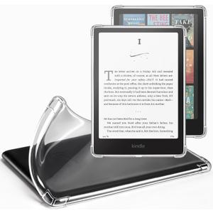 CoBak Clear Case for All-New Kindle Paperwhite 12th Gen 2024 (7") & Kindle Colorsoft Signature Edition (7") - Lightweight, Scratch-Proof Silicone Back Cover, Clear