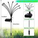 Kohlrabi Solar St Patricks Day Lights Outdoor, 10 Pack 80 LED Green Firefly Lights Waterproof, Sway by Wind, Solar Wind Swaying Light for Yard Patio Backyard Garden Flower Bed Pathway Decoration