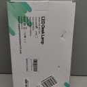 LED Desk Lamp with Clamp, Architect Desk Lamp with Dual Light and Adjustable Swing Arm, Clip-on Eye-Care 4 CCT Modes & 5 Brightness Levels Table Light Modern Computer Lighting for Home Office (Black+Touch)