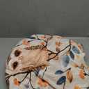 Cute Owl Throw Blanket,50x60in,Soft,Lightweight Flannel,Adorable Cartoon Bird and Branch Blankets - Gifts for Adult & Animal Lovers,for Couch Office Travel,Home Living Room Decor