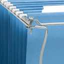 Smead Frames, Hanging File, Heavy Duty Steel Letter Size, Adjustable 23"-27" Rails, 2-Pack Gray, Converts Drawers to Hanging Folder Storage, for Office Home Classroom Organization