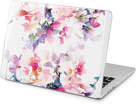 Case, Printed Plastic Hard Shell Cover with 12" x 8.5 Liquid Retina Display Touch ID, Colorful Floral