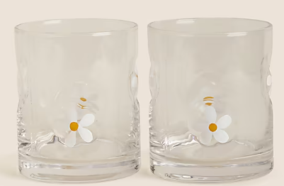 Mixing Glass Cocktail 4Pcs Set Daisy