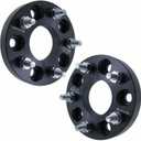 1" 5x4.75 Wheel Spacers - Fits Corvette Camaro Fits Pontiac Firebird S10 Blazer S15 Jimmy - 1 Inch (25mm), 5x120, 12x1.5 Studs - Pair of 2 - Black