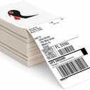 4x6 Thermal Labels 500/Stack, HUOJI Shipping Thermal Labels 4x6 Fanfold Compatible with Rollo, Zebra, MUNBYN Printers (Commercial Grade)