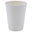 Amazon Basics Disposable Compostable Paper Coffee Cups for Hot & Cold Beverages, Leak-Proof, 12 Ounces, White, 1000 Count