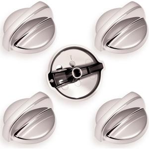 WB03T10284 Oven Knobs Replacements for GE, Stove Knobs for GE Replacements Surface Burner Control Assembly - Replaces 191D5100 1373043 AP4346312 AH2321076 EAP2321076 PS2321076, 5 Pack