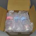 Roowest Bottle Chug Baby Shower Games Favors Including 18 Pcs Bottles with 1 Bottle Chug Wooden Sign for Gender Reveal Baby Shower Party Supplies(Pink, Blue,Boho)