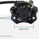 GOOFIT Rear Disc Brake Master Cylinder Hydraulic Caliper Assembly for Chinese 50cc 70cc 90cc 110cc 125cc 200cc 250cc ATV Quad