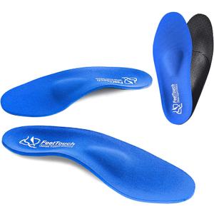 Strong High Arch Support Metatarsal Pad Orthotics for Morton's Neuroma,Ball of Foot Pain, Metatarsalgia Plantar Fasciitis Inserts with Poron Heel Cushion (Men13-13.5/Women15-15.5, Blue)