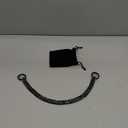 W/W Dog Chain Collar Dog Walking Collar 15mm Black Strong Stainless Steel Cuban Link Chain Collar for Small Medium Dog (16 Inches)