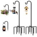 2 Pack Adjustable Metal Shepherd Hooks for Bird Feeder Outdoor
Heavy Duty Bird Feeder for Hanging Lantern, Hummingbird Feeder, Lightweight Plant, Wind Chime