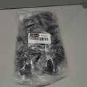 Overlay Cabinet Hinges 1/2 Inch 50 Pack (25 Pairs) Face Mount (Matte Black, Screws Included)